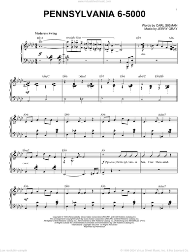 Pennsylvania 6-5000 [Jazz version] (arr. Brent Edstrom)