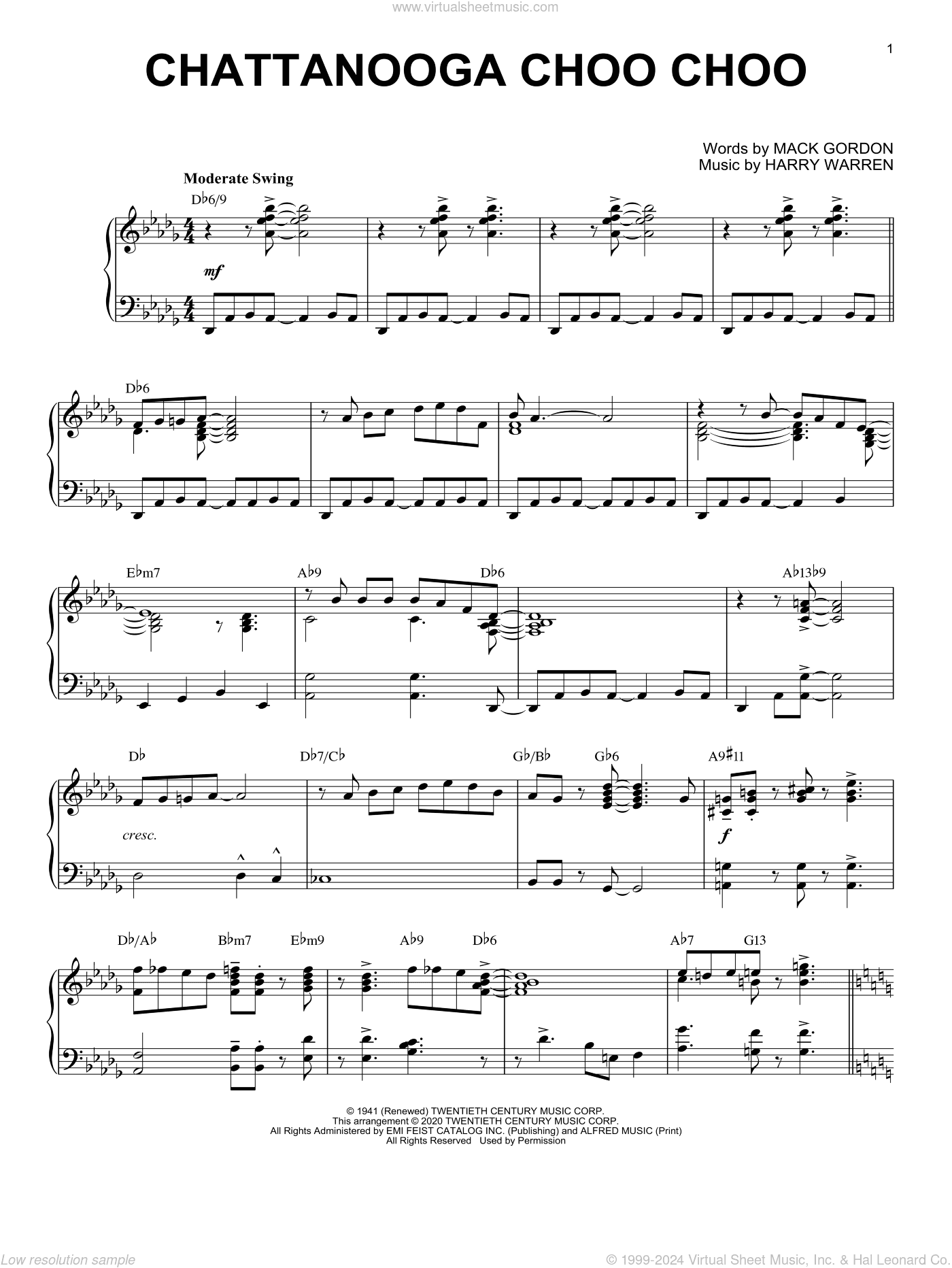 Chattanooga Choo Choo [Jazz version] (arr. Brent Edstrom)