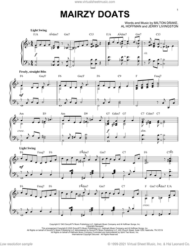 Mairzy Doats [Jazz version] (arr. Brent Edstrom)