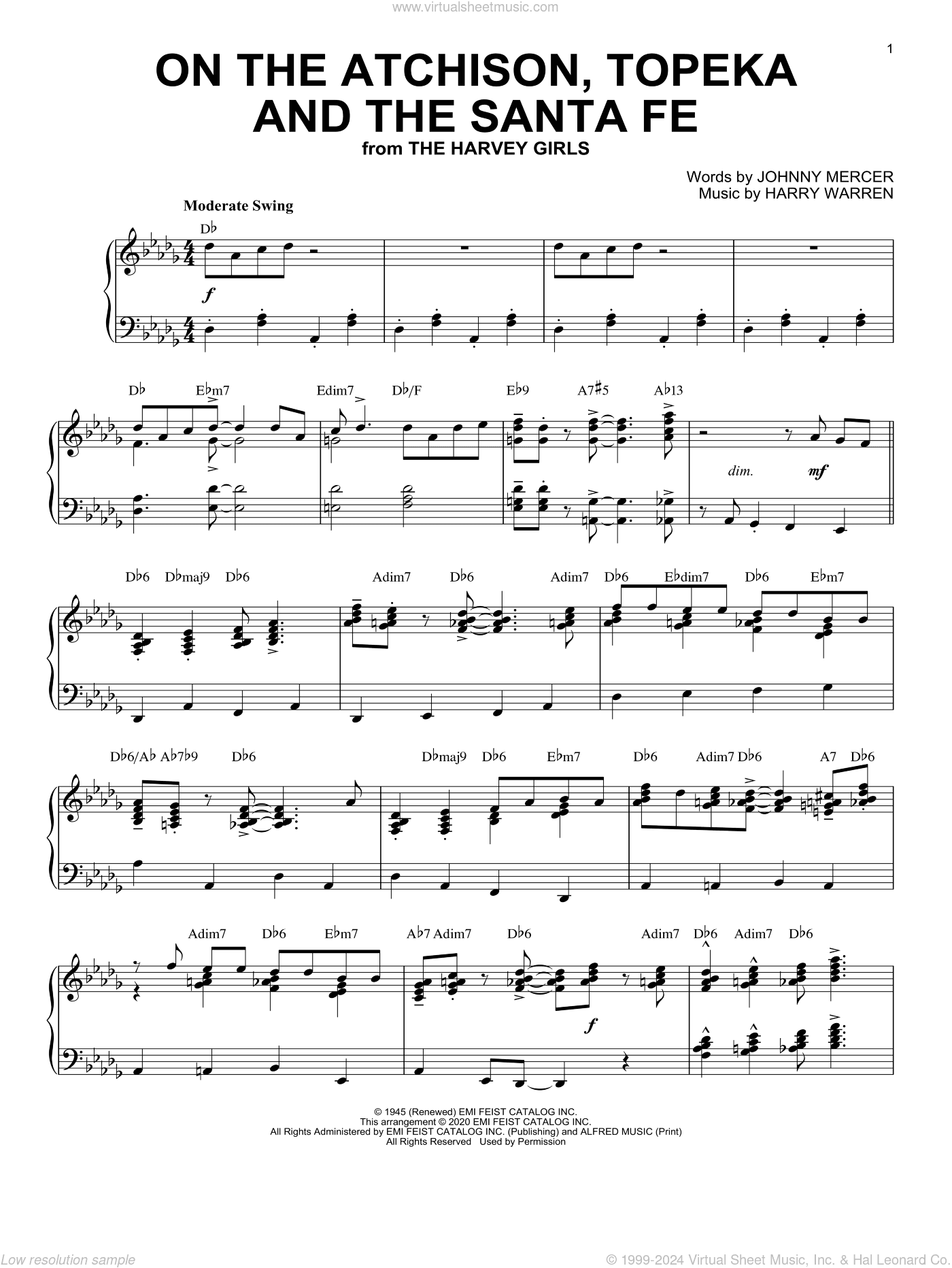On The Atchison, Topeka And The Santa Fe [Jazz version] (arr. Brent Edstrom)