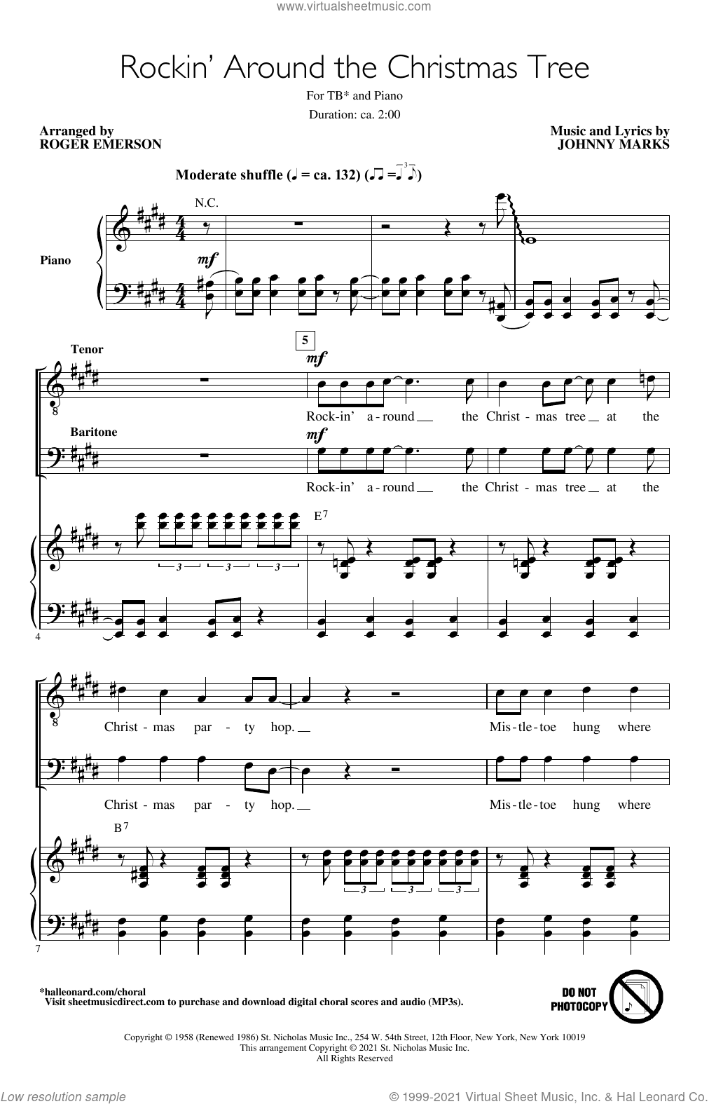 Rockin' Around The Christmas Tree (arr. Roger Emerson)