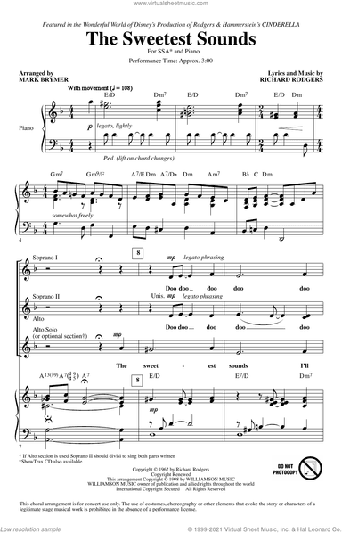 The Sweetest Sounds (from Cinderella) (arr. Mark Brymer)