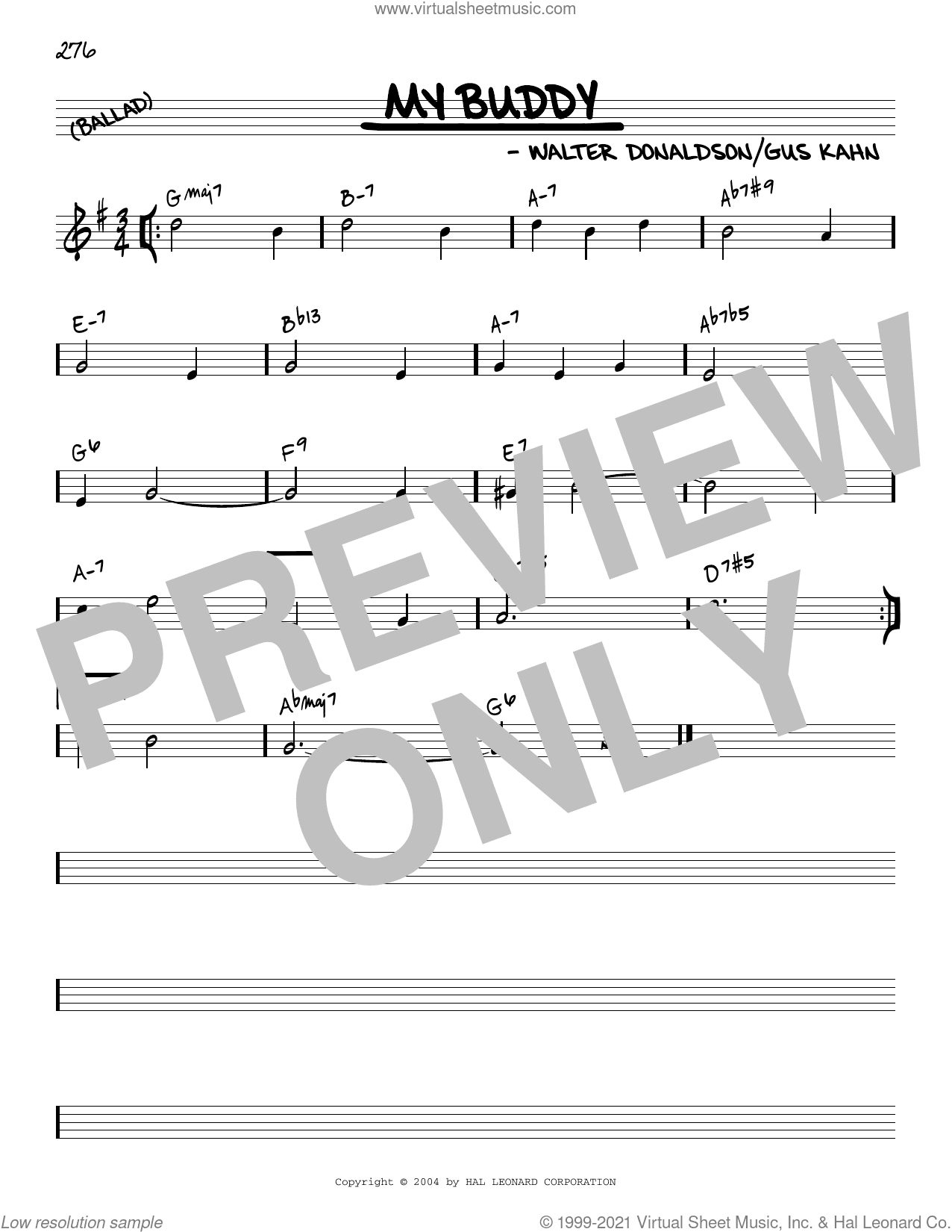 My Buddy [Reharmonized version] (arr. Jack Grassel)