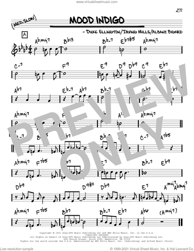 Mood Indigo [Reharmonized version] (arr. Jack Grassel)