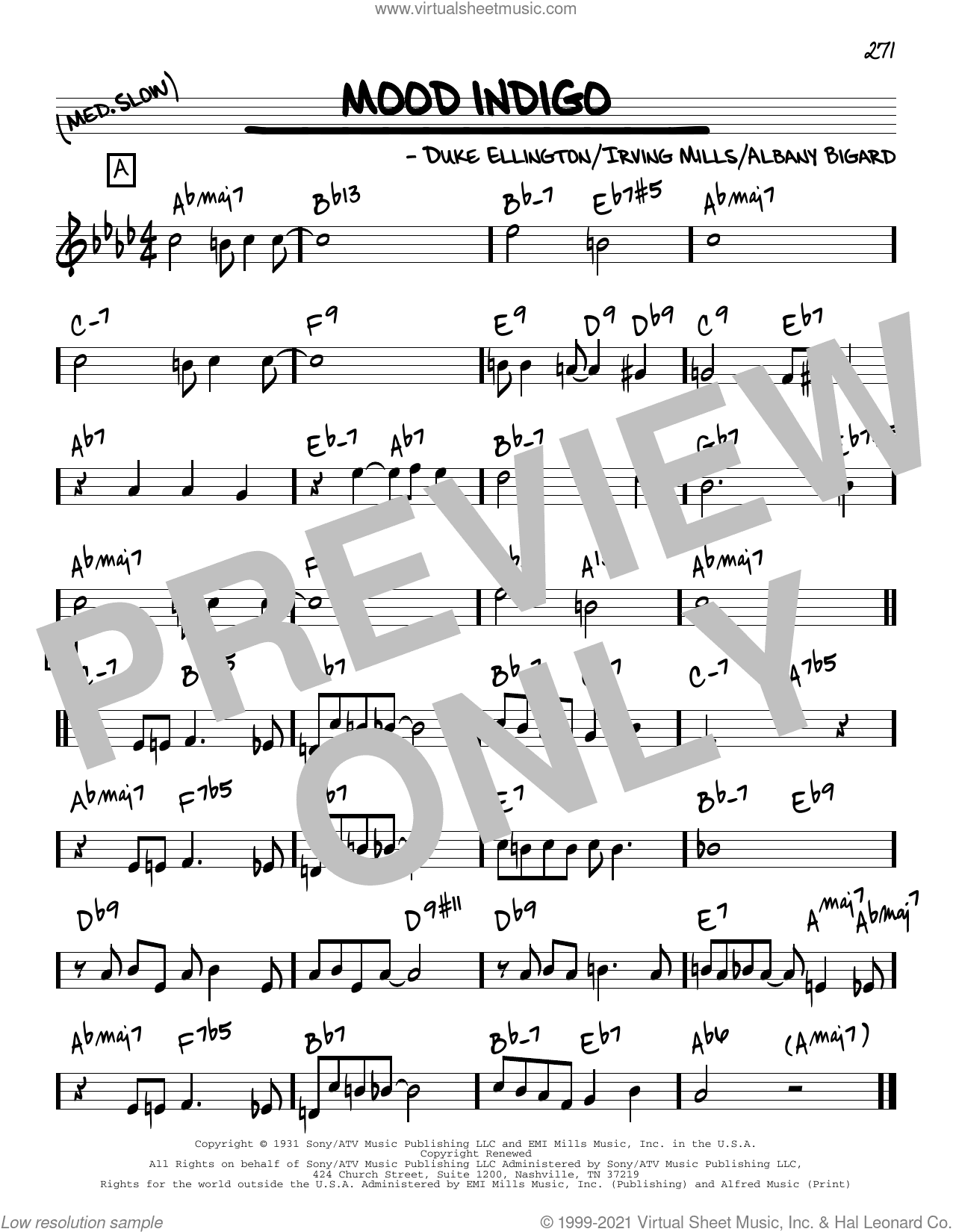 Mood Indigo [Reharmonized version] (arr. Jack Grassel)