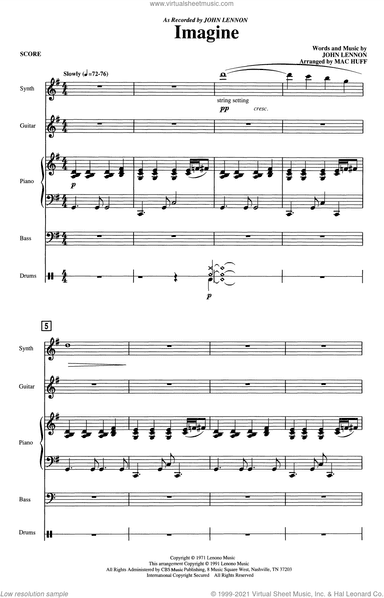 Imagine (arr. Mac Huff) (COMPLETE)
