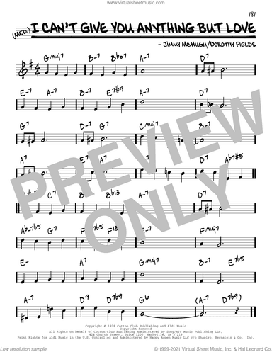 I Can't Give You Anything But Love [Reharmonized version] (arr. Jack Grassel)