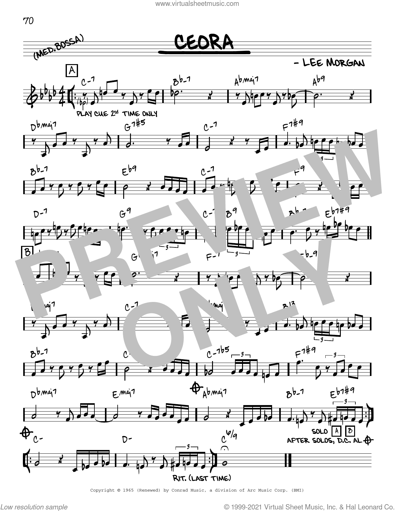 Ceora [Reharmonized version] (arr. Jack Grassel)