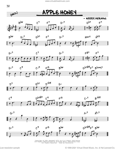 Apple Honey [Reharmonized version] (arr. Jack Grassel)