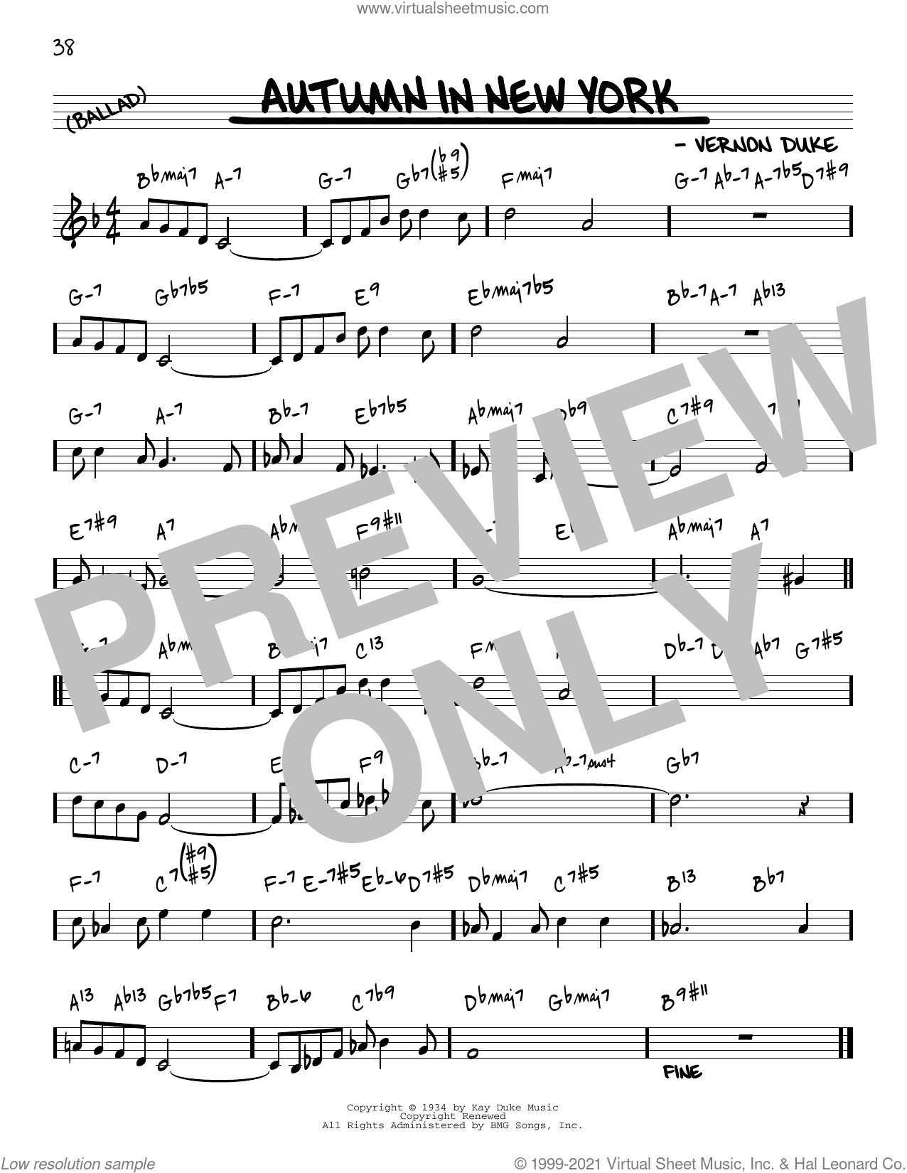 Autumn In New York [Reharmonized version] (arr. Jack Grassel)
