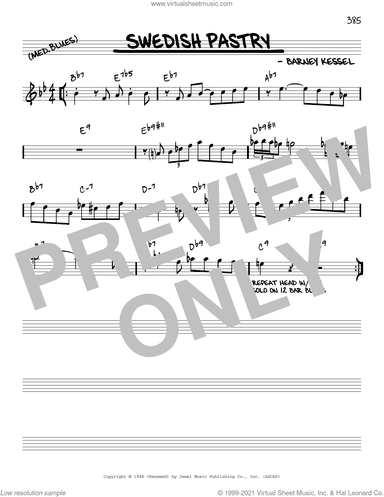 Swedish Pastry [Reharmonized version] (arr. Jack Grassel)