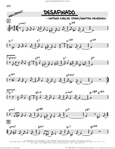 Desafinado [Reharmonized version] (arr. Jack Grassel)