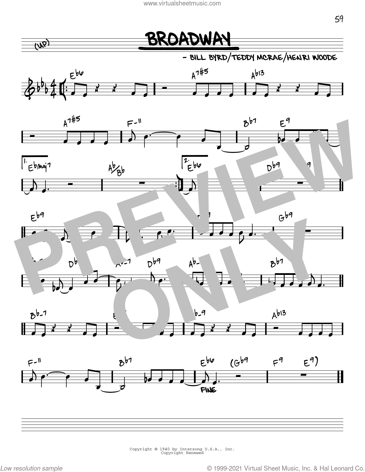 Broadway [Reharmonized version] (arr. Jack Grassel)