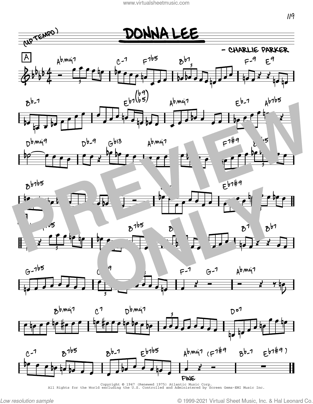 Donna Lee [Reharmonized version] (arr. Jack Grassel)