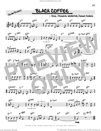 Black Coffee [Reharmonized version] (arr. Jack Grassel)