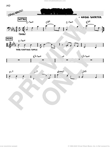Footprints [Reharmonized version] (arr. Jack Grassel)