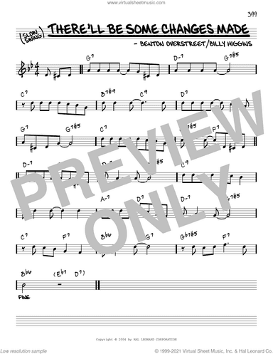 There'll Be Some Changes Made [Reharmonized version] (arr. Jack Grassel)