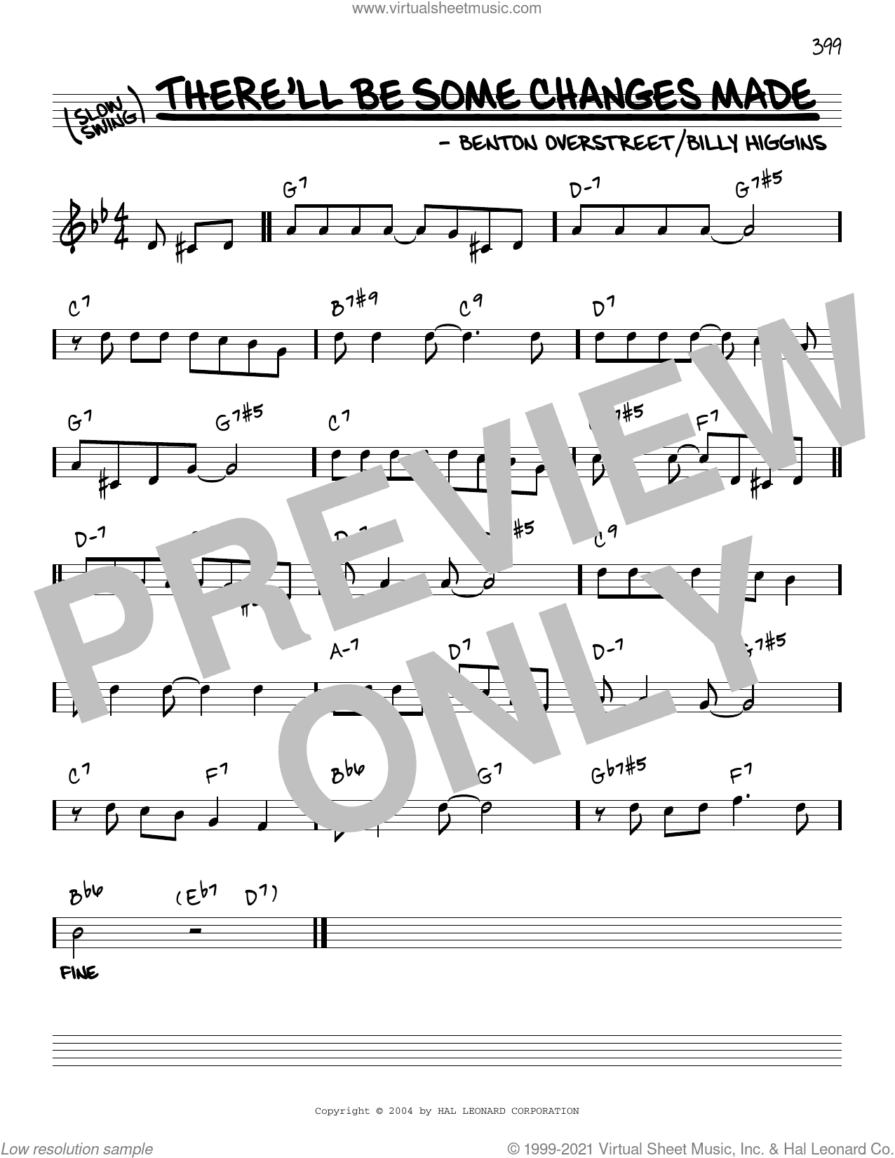 There'll Be Some Changes Made [Reharmonized version] (arr. Jack Grassel)