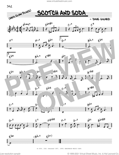 Scotch And Soda [Reharmonized version] (arr. Jack Grassel)