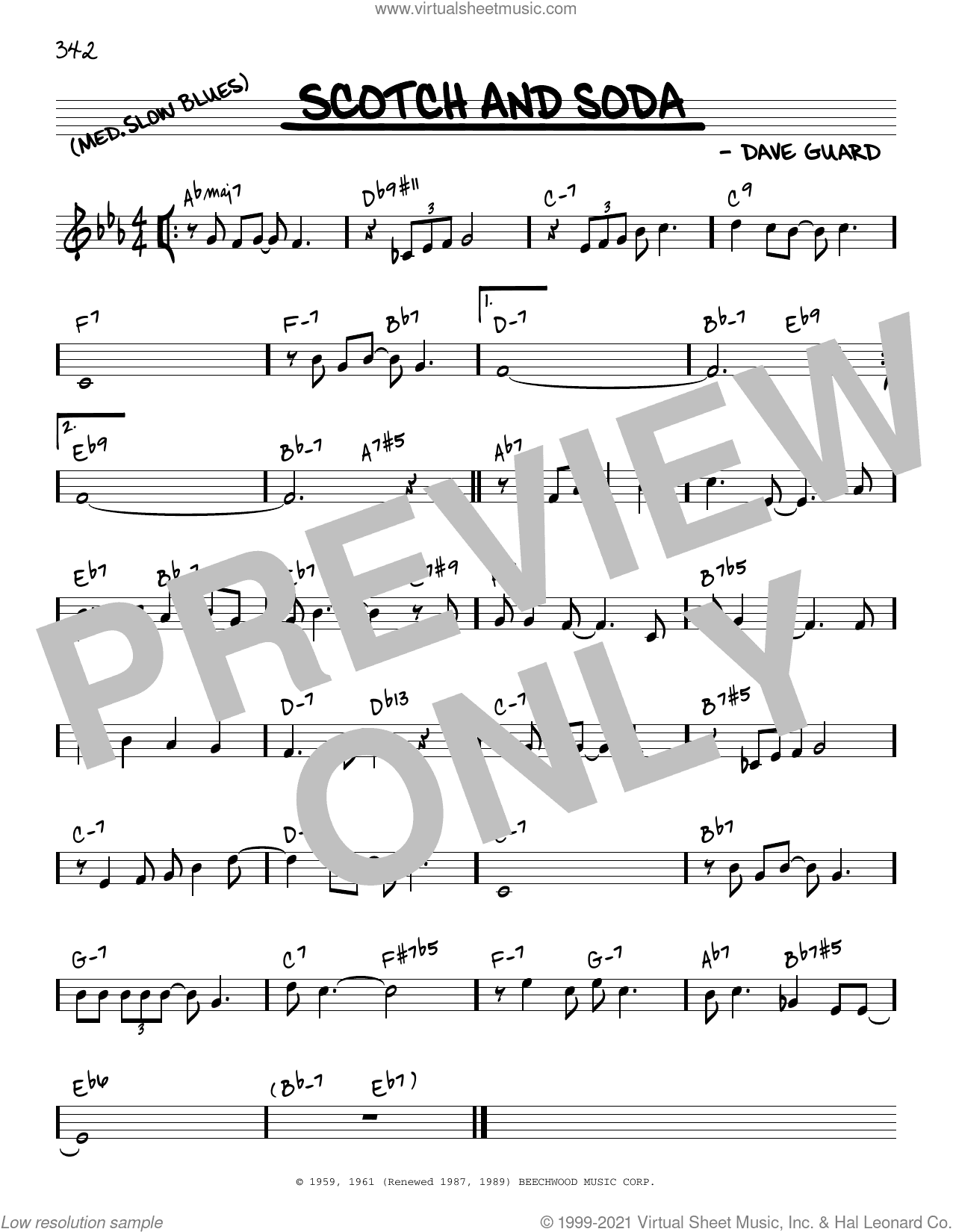 Scotch And Soda [Reharmonized version] (arr. Jack Grassel)
