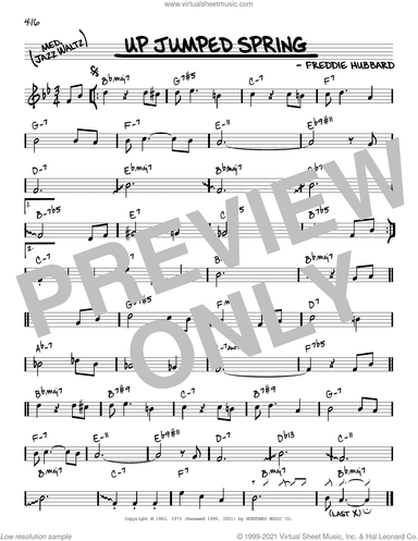Up Jumped Spring [Reharmonized version] (arr. Jack Grassel)