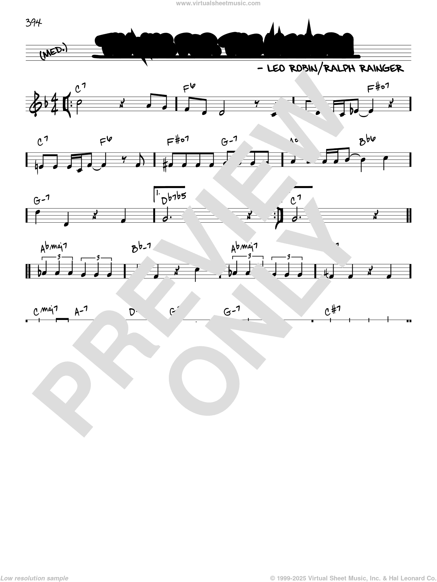 Thanks For The Memory [Reharmonized version] (arr. Jack Grassel)