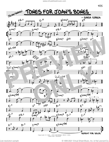 Tones For Joan's Bones [Reharmonized version] (arr. Jack Grassel)