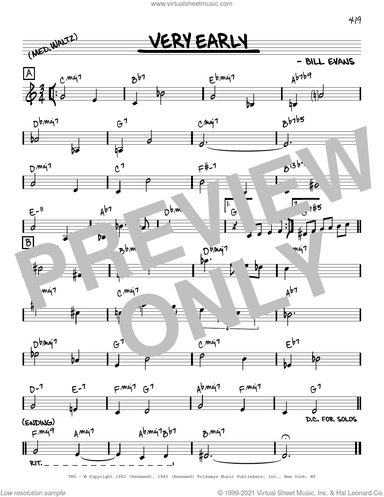 Very Early [Reharmonized version] (arr. Jack Grassel)