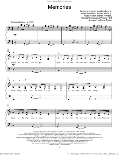 Memories (arr. Mona Rejino)