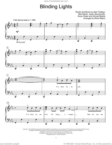 Blinding Lights (arr. Mona Rejino)