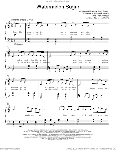 Watermelon Sugar (arr. Mona Rejino)