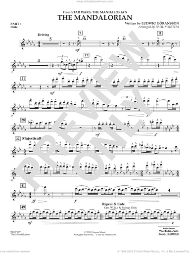 The Mandalorian (from Star Wars: The Mandalorian) (arr Paul Murtha)