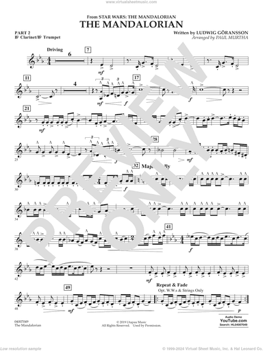 The Mandalorian (from Star Wars: The Mandalorian) (arr Paul Murtha)