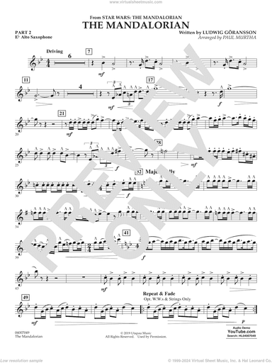 The Mandalorian (from Star Wars: The Mandalorian) (arr Paul Murtha)