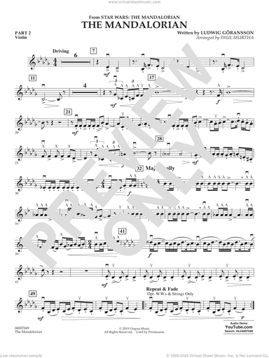The Mandalorian (from Star Wars: The Mandalorian) (arr Paul Murtha)