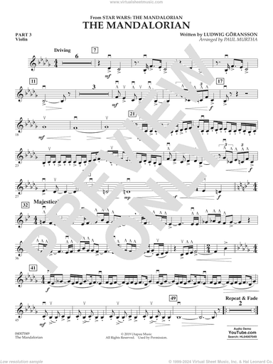 The Mandalorian (from Star Wars: The Mandalorian) (arr Paul Murtha)