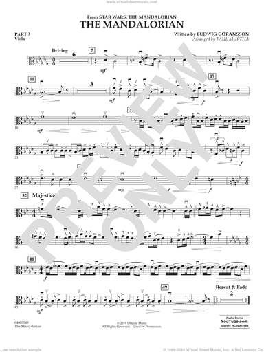The Mandalorian (from Star Wars: The Mandalorian) (arr Paul Murtha)