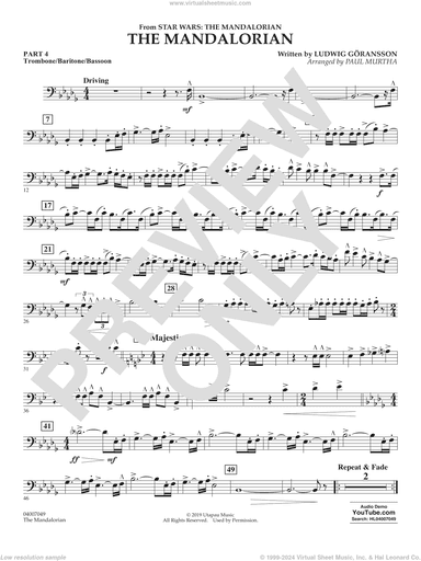 The Mandalorian (from Star Wars: The Mandalorian) (arr Paul Murtha)