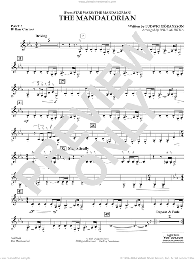 The Mandalorian (from Star Wars: The Mandalorian) (arr Paul Murtha)