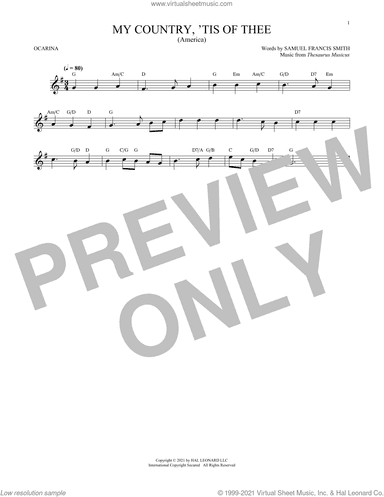 My Country, 'Tis Of Thee (America) (arr. Cris Gale)