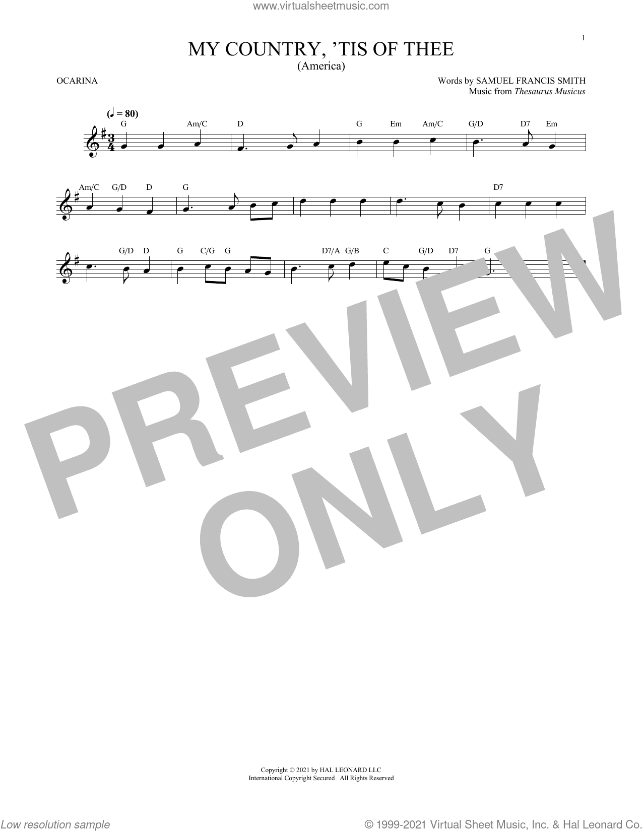 My Country, 'Tis Of Thee (America) (arr. Cris Gale)