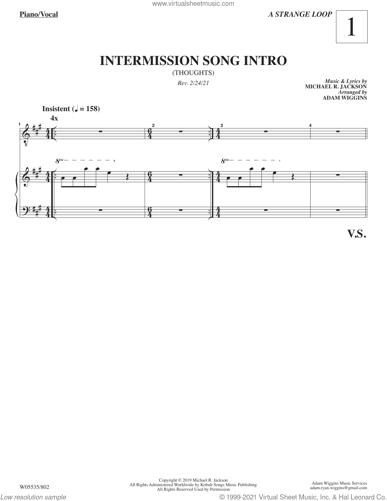 Intermission Song Intro (from A Strange Loop)