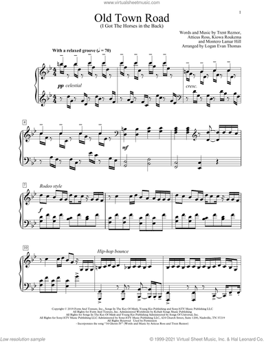Old Town Road (I Got The Horses In The Back) (arr. Logan Evan Thomas)