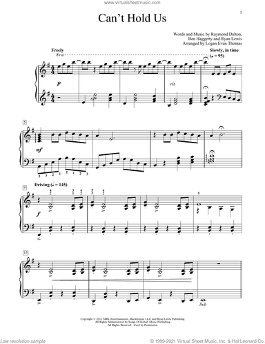 Can't Hold Us (arr. Logan Evan Thomas)