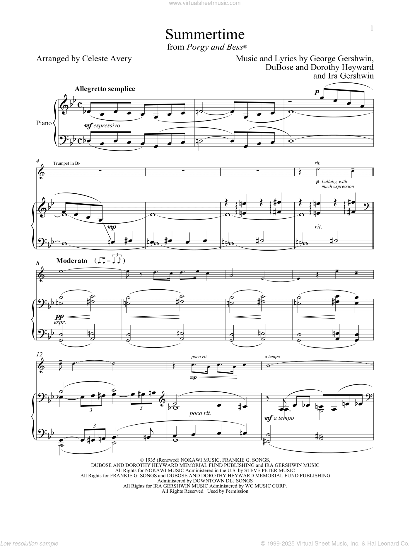 Summertime (from Porgy and Bess)
