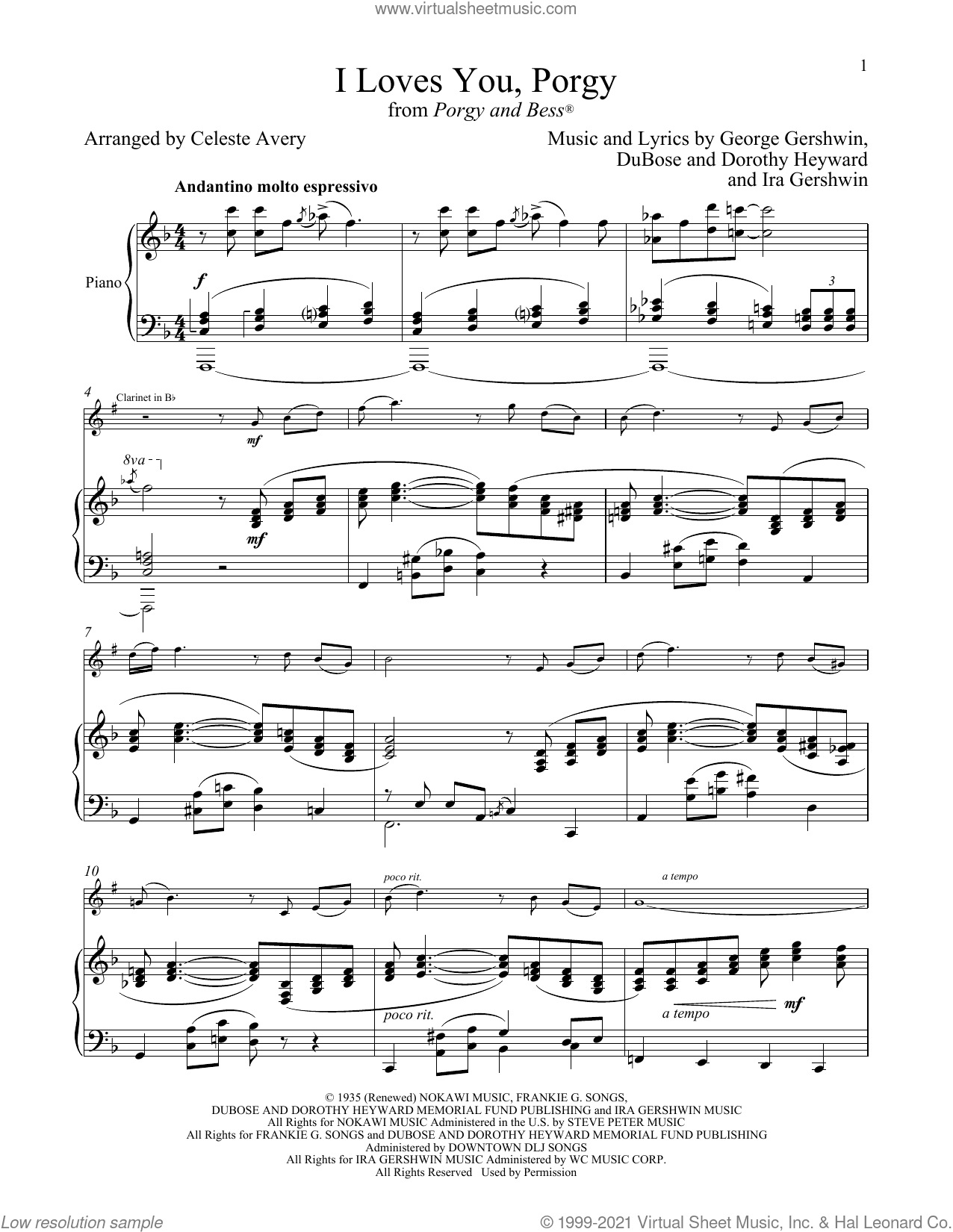 I Loves You, Porgy (from Porgy and Bess)