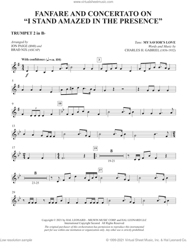 Fanfare And Concertato On "I Stand Amazed In The Presence" (arr Jon Paige and Brad Nix)