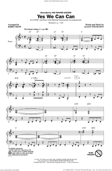 Yes We Can Can (arr. Kirby Shaw)