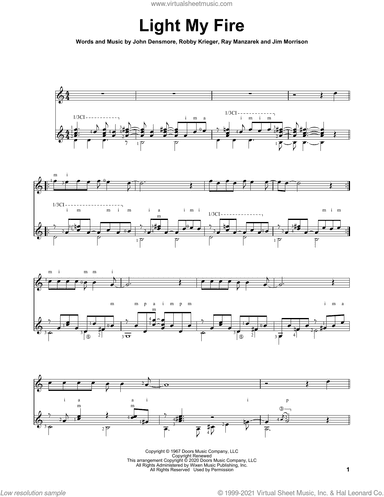 Light My Fire, (intermediate)