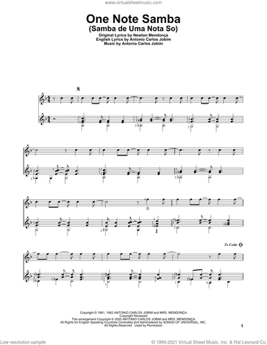 One Note Samba (Samba De Uma Nota So)